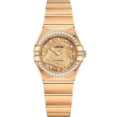 Omega Constellation Manhattan 28 Quartz Yellow Gold - Diamond / Moonshine Meteorite 131.55.25.60.99.003 (13155256099003)